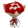My message. Splendid round bouquet of red and white carnations.. Den Haag