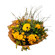 Sunlight. This well-balanced arrangement of yellow roses and a gerbera will express your warmest feelings.. Den Haag
