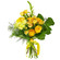 Yellow bouquet of roses and chrysanthemum. Den Haag