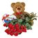 You and me!. This lovely teddy bear along with chocolates and roses will be the best gift for your loved one!. Den Haag