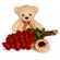 Sweet Celebration!. This excellent gift set of a cake, roses and a teddy bear will surely bring joy to a recipient!. Den Haag